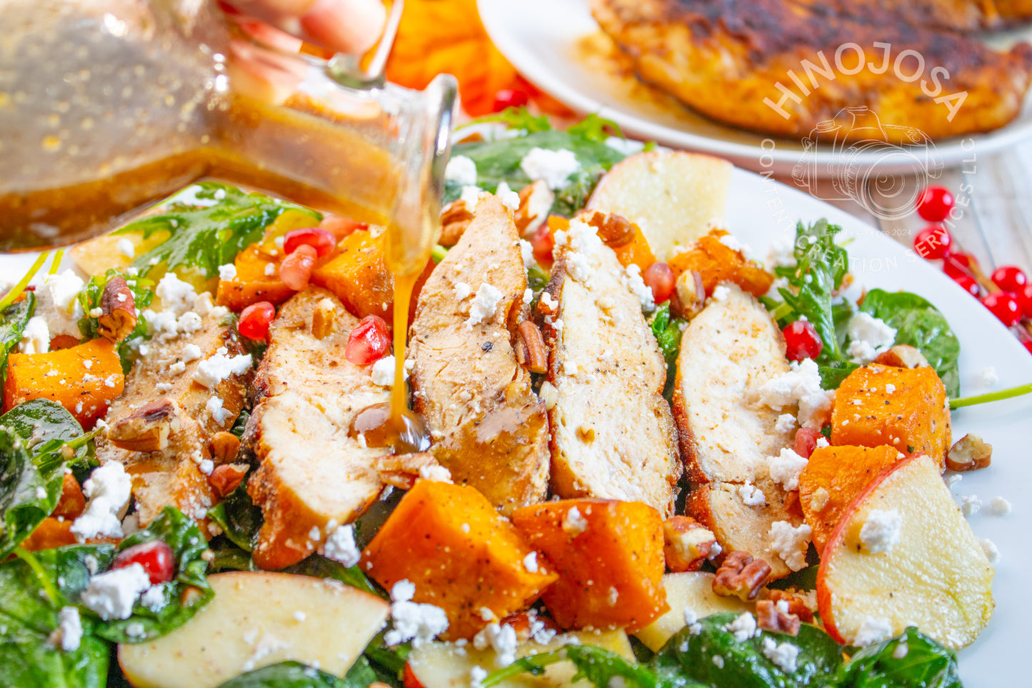 Autumn Chicken Balsamic Salad Set 5 of 5