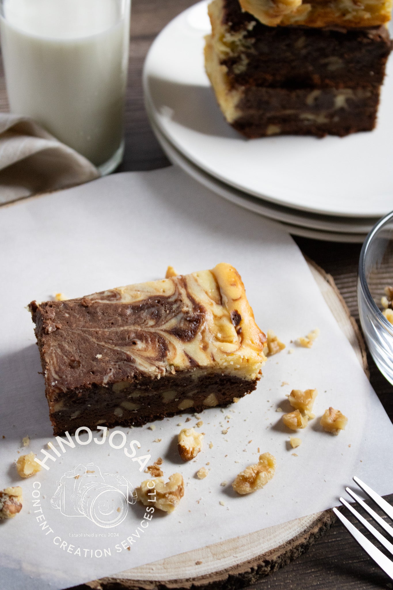 White Chocolate Cream Cheese Brownies Set 1 of 6