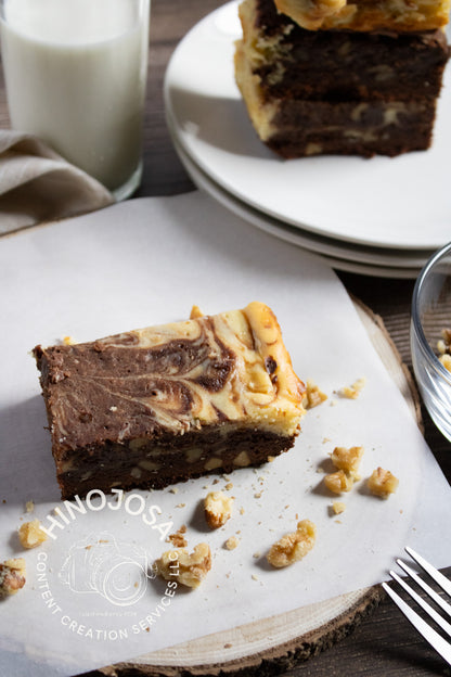 White Chocolate Cream Cheese Brownies Set 1 of 6