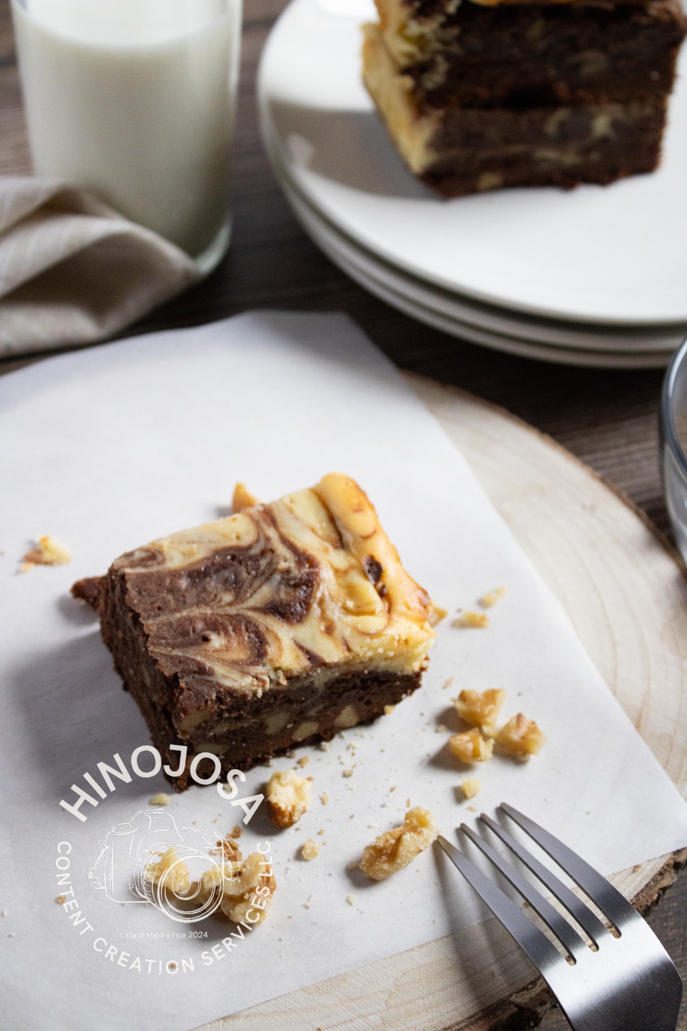 White Chocolate Cream Cheese Brownies Set 1 of 6