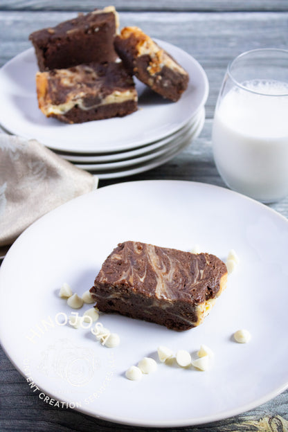 White Chocolate Cream Cheese Brownies Set 5 of 6