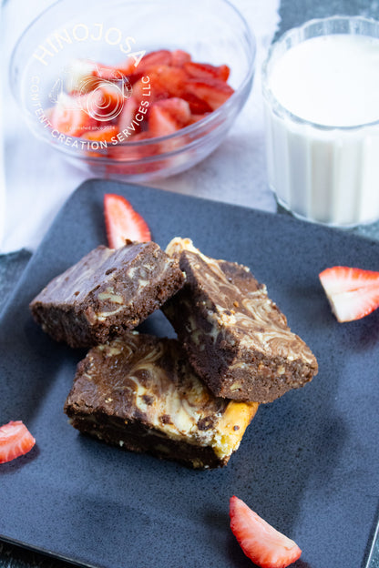 White Chocolate Cream Cheese Brownies Set 6 of 6