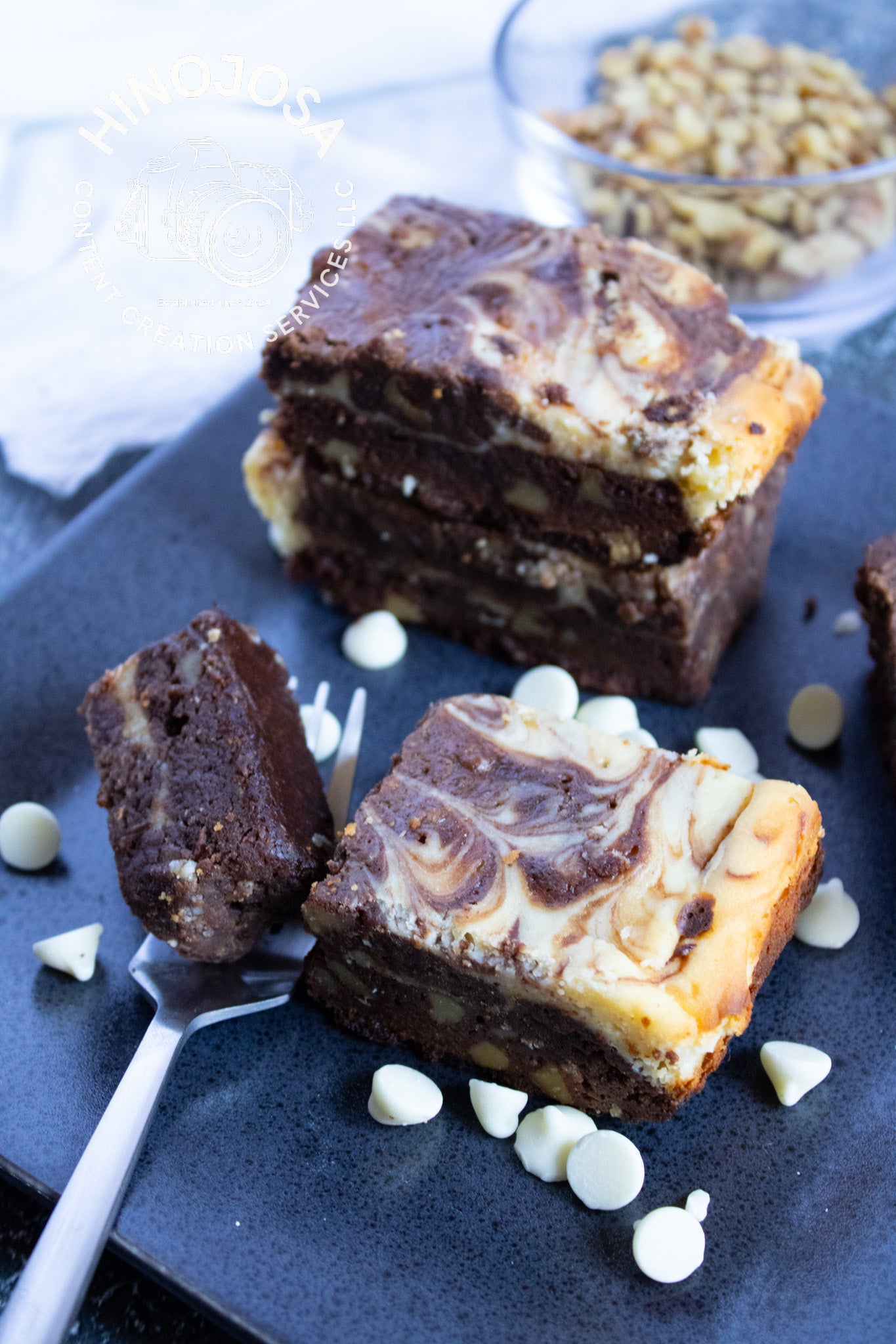 White Chocolate Cream Cheese Brownies Set 6 of 6