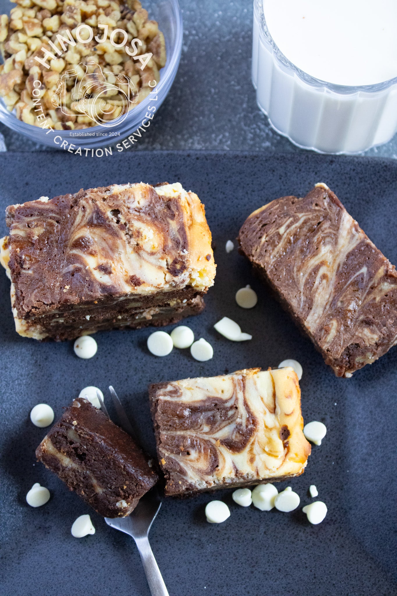 White Chocolate Cream Cheese Brownies Set 6 of 6