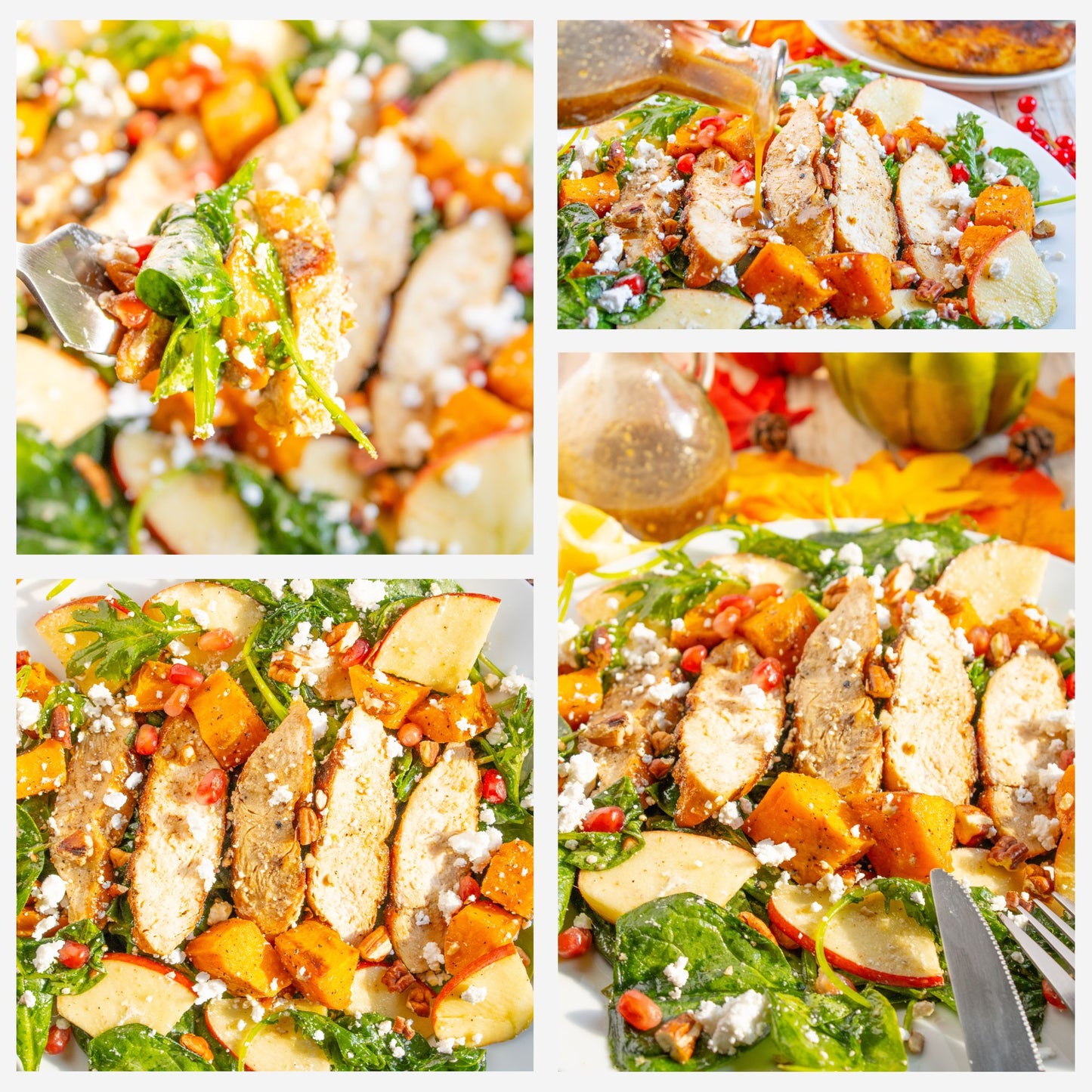 Autumn Chicken Balsamic Salad Set 5 of 5